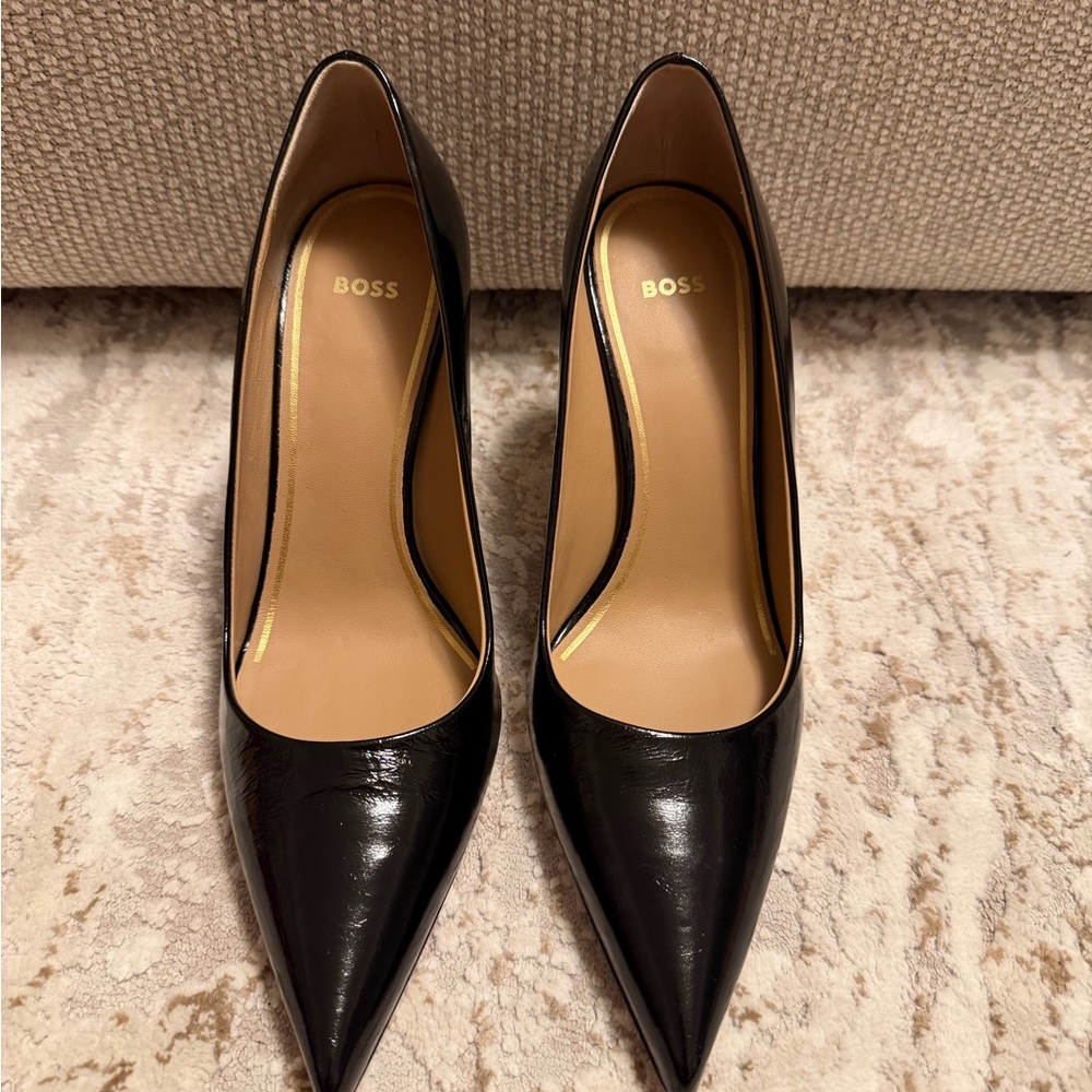 BOSS Black Pumps with Cut-Out Heel